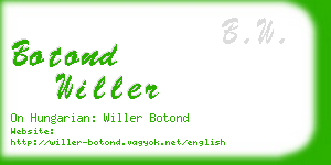 botond willer business card